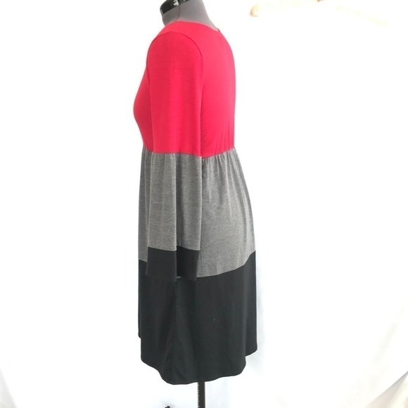 Chadwick's Wide Stripe Bell Sleeve Dress - Picture 2 of 8